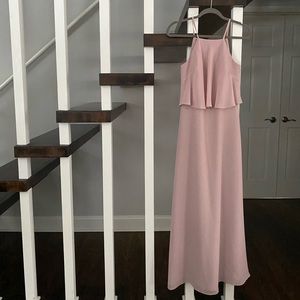 Hayley Paige Occasions 5807 Chiffon Halter Dress